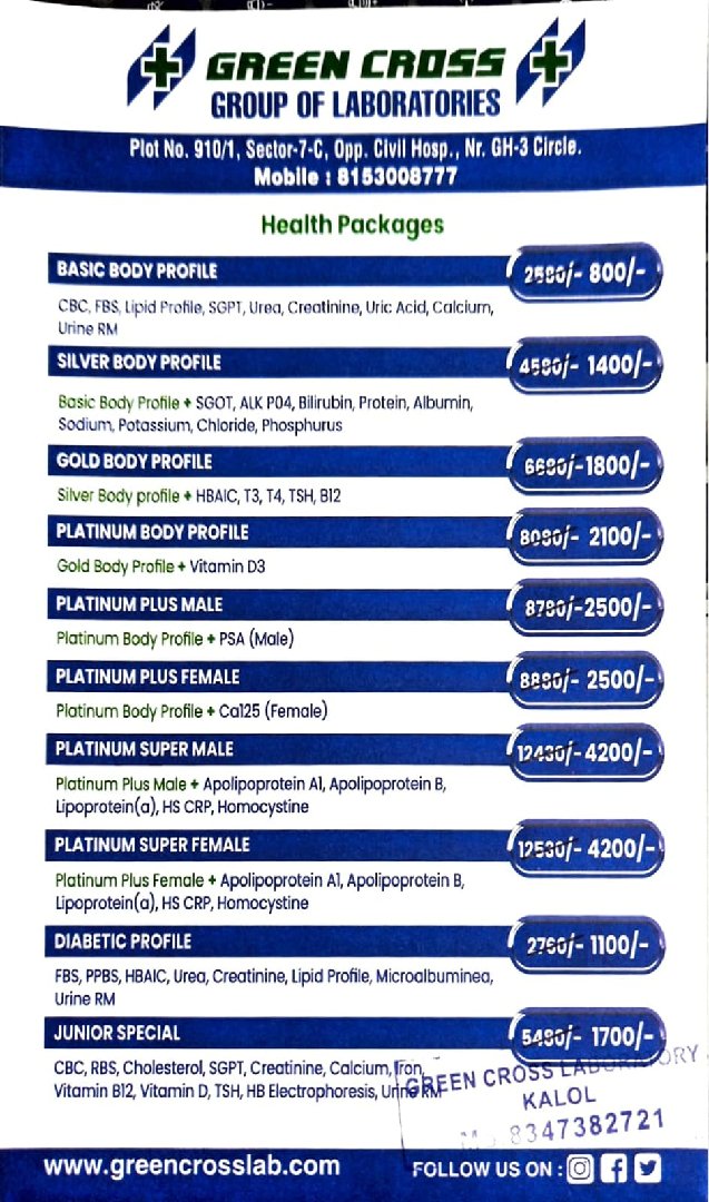 Green Cross Pathology Laboratory-Kalol